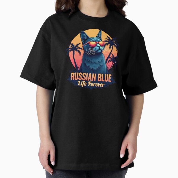 Item preview, Russian Blue Life Forever - Elegant Russian Blue Cat designed and sold by perlham123.