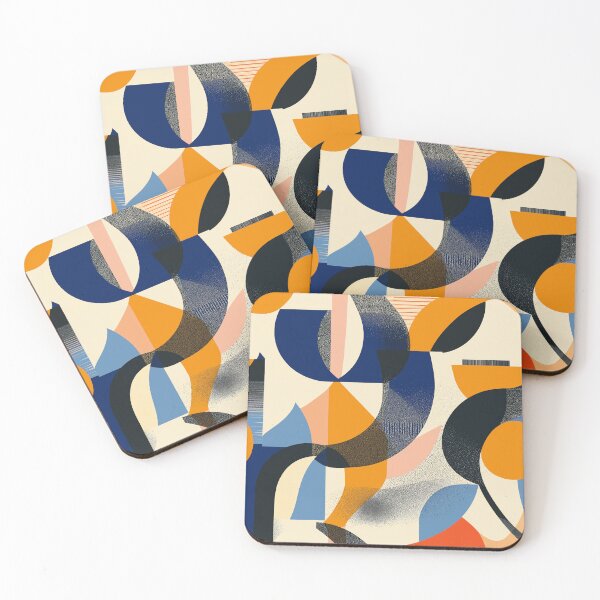 Item preview, Modern abstract shapes and lines with distress designed and sold by MiracleSociety.