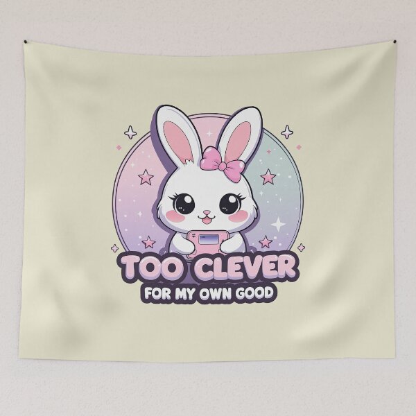 Item preview, Kawaii Bunny – Too smart for my own good designed and sold by ApriNoeScor.