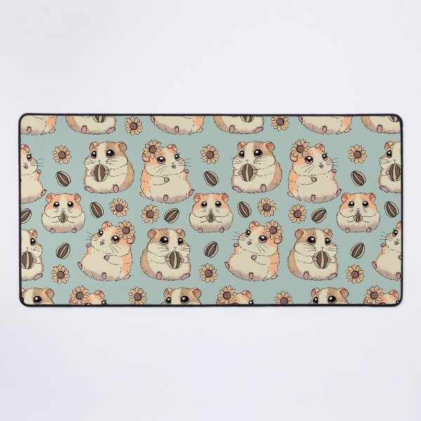 Item preview, Cute Chonky Kawaii Hamsters, Seeds and Sunflowers Illustration designed and sold by SpiritedArtwork.