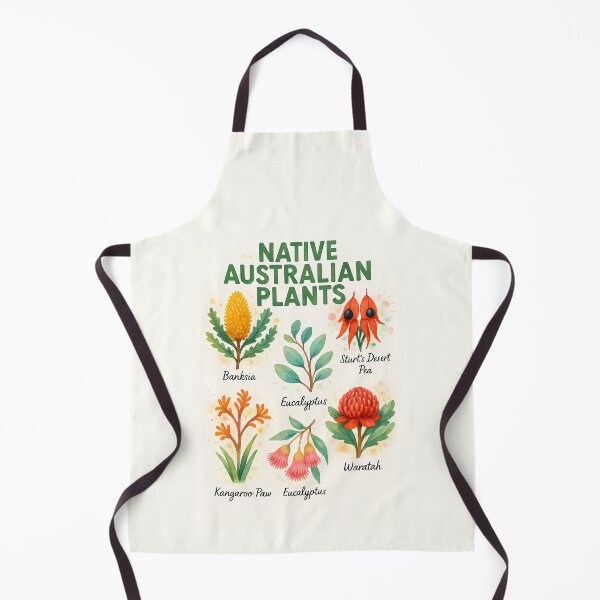 Item preview, Native Australian Plants Infographic Illustration Art Vintage designed and sold by KrisSidDesigns.