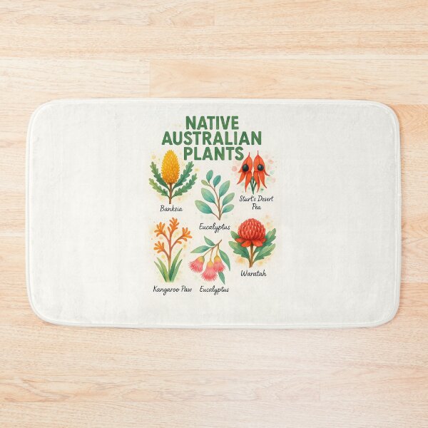 Item preview, Native Australian Plants Infographic Illustration Art Vintage designed and sold by KrisSidDesigns.
