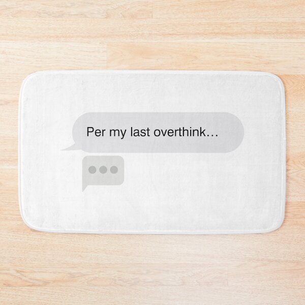 Item preview, iPhone Text Bubble Message Style - Funny Anxiety Overthinking designed and sold by mimiscreativity.