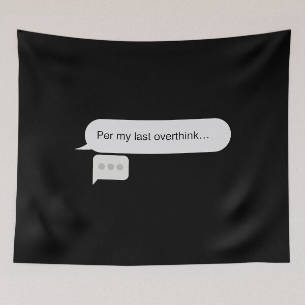 Item preview, iPhone Text Bubble Message Style - Funny Anxiety Overthinking designed and sold by mimiscreativity.