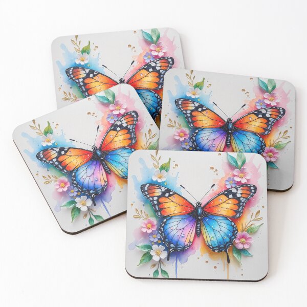 Item preview, Vibrant Monarch Butterfly Watercolor designed and sold by Neranchara.