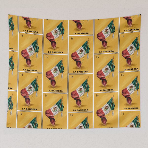 Item preview, La Bandera (The Flag) Loteria Card 16  designed and sold by matteflor.
