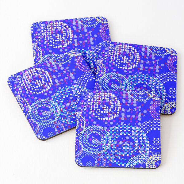 Item preview, Fabric of the Universe Halfdrop on Royal Blue 0003ff designed and sold by Art in My Loft.