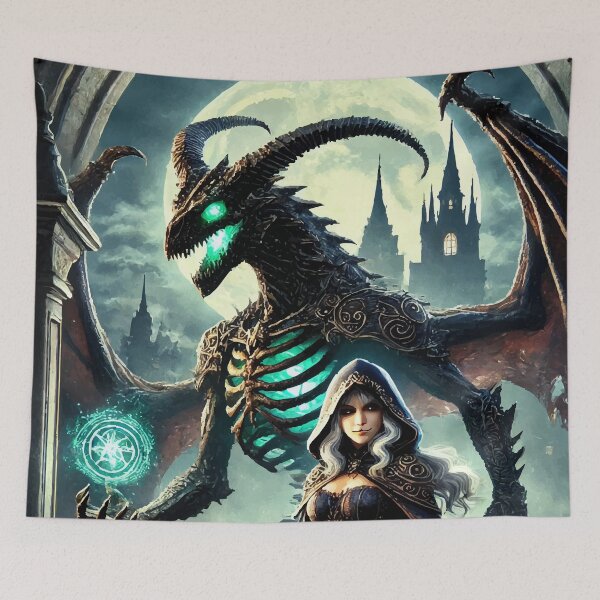Item preview, Dracolich Sorcery: The Bond Between a Necromancer and Her Undead Dragon designed and sold by AbstractAnom.