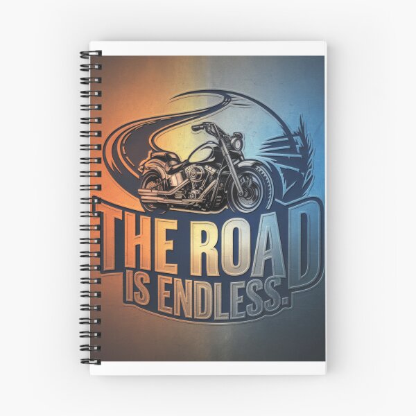 Item preview, With a motorcycle the road has no end designed and sold by FusiTink.