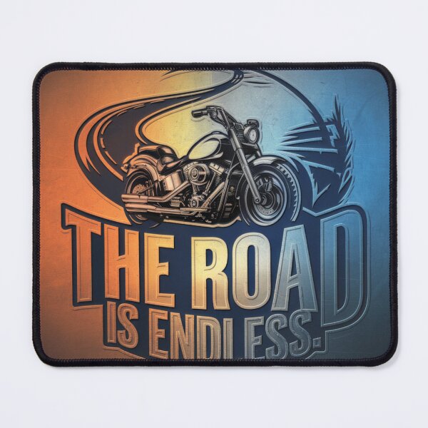 Item preview, With a motorcycle the road has no end designed and sold by FusiTink.
