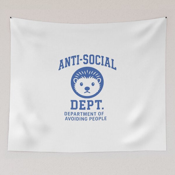 Item preview, Anti-Social Hedgehog – Funny Introvert Shirt Design designed and sold by livein105.