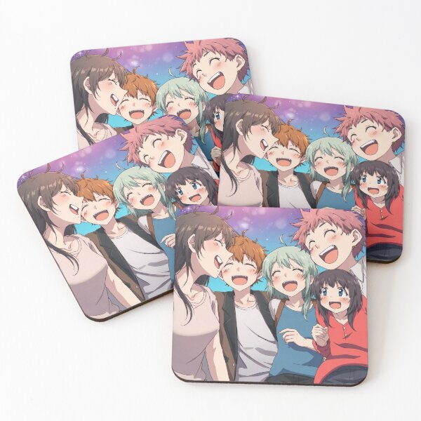 Item preview, Anime Friendship - Vibrant Group Art Print designed and sold by TreatLLC.