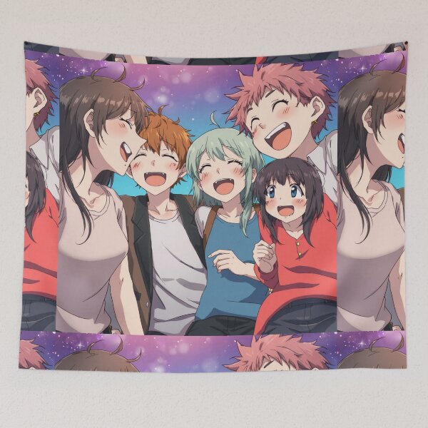 Item preview, Anime Friendship - Vibrant Group Art Print designed and sold by TreatLLC.