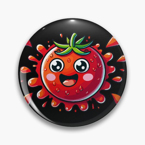 Item preview, Cute Tomato Squashed Cartoon , Fun Food Lover designed and sold by GreenSlate.