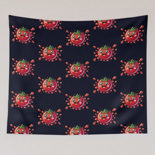 Item preview, Cute Tomato Squashed Cartoon , Fun Food Lover designed and sold by GreenSlate.