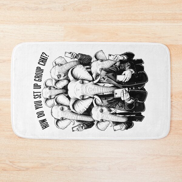 Item preview, Group Chat Setup Problem Funny Elephants Mobile Phone designed and sold by GrandeDuc.