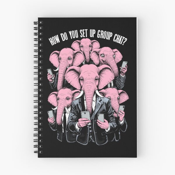 Item preview, Group Chat Setup Problem Funny Elephants Mobile Phone designed and sold by GrandeDuc.