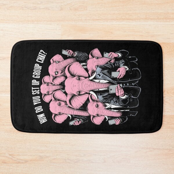 Item preview, Group Chat Setup Problem Funny Elephants Mobile Phone designed and sold by GrandeDuc.