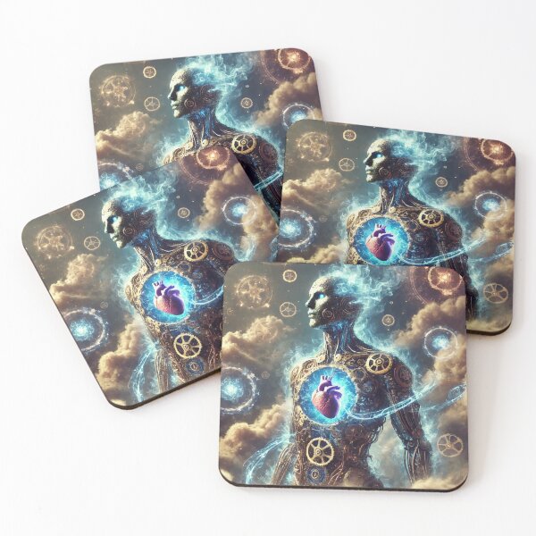Item preview, Clockwork Heart: The Fusion of Man and Machine designed and sold by AbstractAnom.