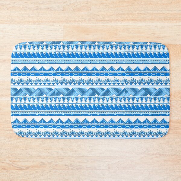 Item preview, White and Cyan Tribal Pattern designed and sold by Steeb757.