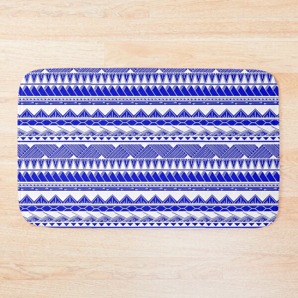 Item preview, White and Blue Tribal Pattern designed and sold by Steeb757.