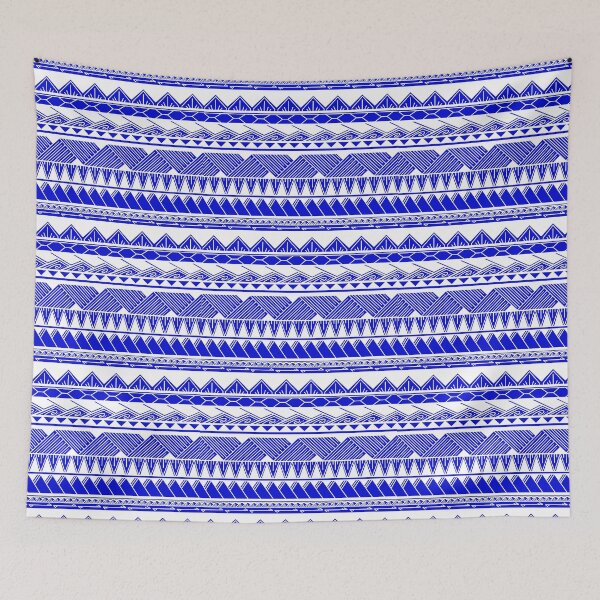 Item preview, White and Blue Tribal Pattern designed and sold by Steeb757.