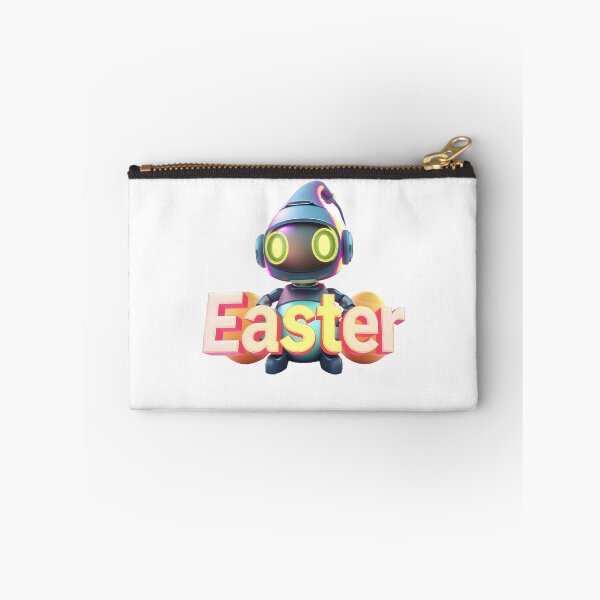 Item preview,  Easter Robot: Retro Futuristic Spring Celebration   designed and sold by AnnDesignStudio.