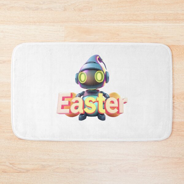 Item preview,  Easter Robot: Retro Futuristic Spring Celebration   designed and sold by AnnDesignStudio.