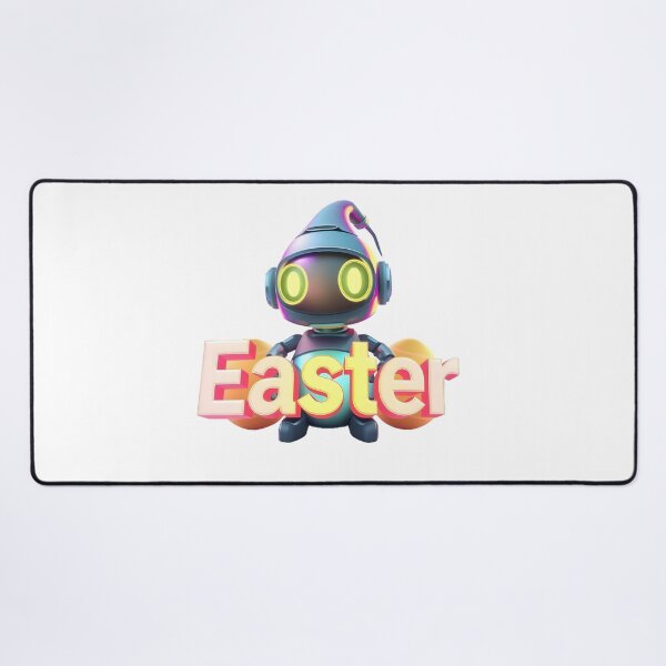 Item preview, Easter Robot: Retro Futuristic Spring Celebration designed and sold by AnnDesignStudio.
