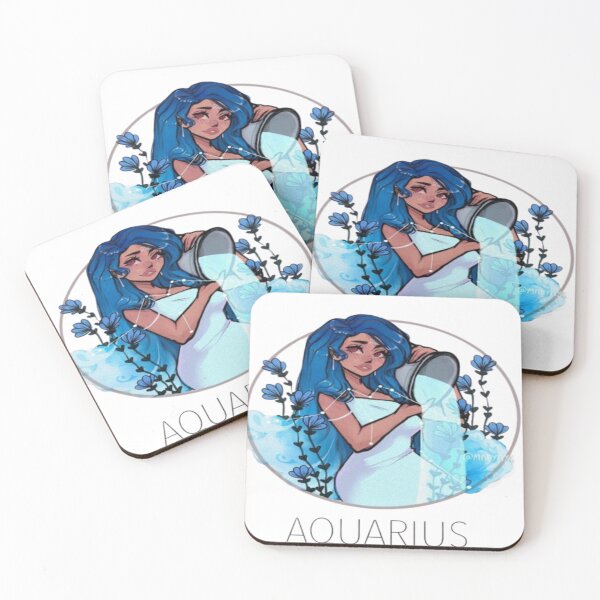 Item preview, Aquarius Zodiac Art – Mystic & Ethereal Astrology Design designed and sold by GagaArtGallery.