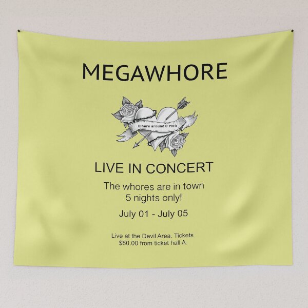 Item preview, Megawhore - Funny Concert Shirt - Funny Concert Shirt - Megawhore tee - Megawhore Shirt - Funny Gift Shirt - Happy Gift Ideas Gift designed and sold by happygiftideas.