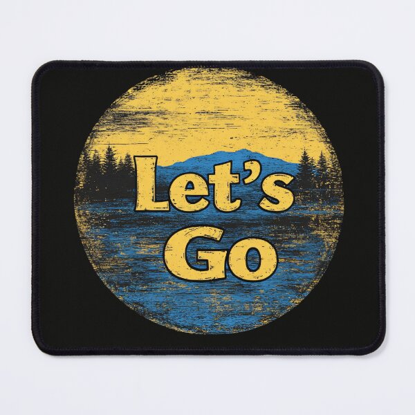 Item preview, Let’s Go – Vintage Wilderness Badge designed and sold by Anarodic.