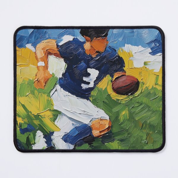 Item preview, Football player | Post-impressionist painting style designed and sold by ComicsFactory.