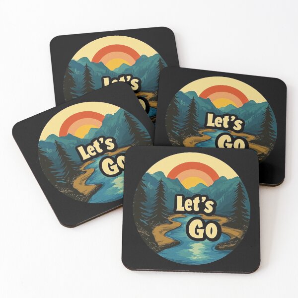 Item preview,  Let’s Go – Retro River Adventure designed and sold by Anarodic.