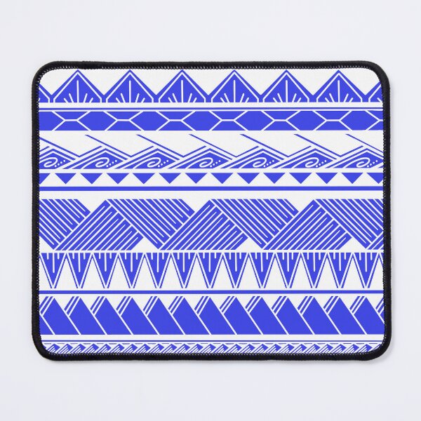 Item preview, White and Light Blue Tribal Pattern designed and sold by Steeb757.
