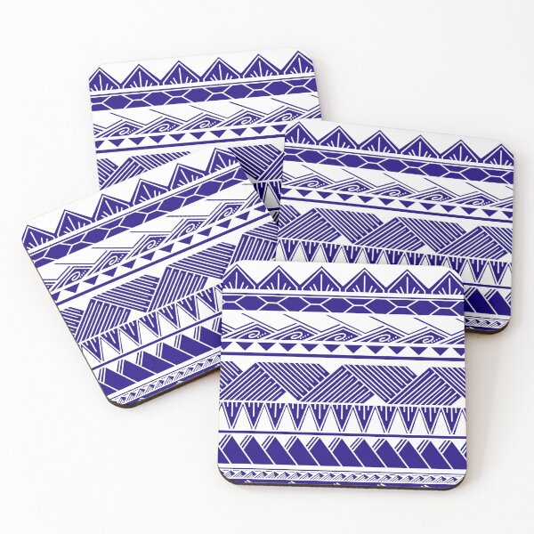 Item preview, White and Indigo Tribal Pattern designed and sold by Steeb757.