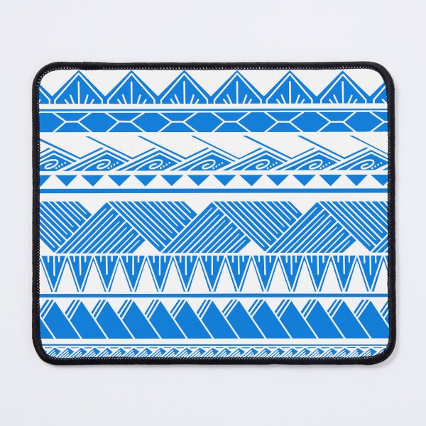 Item preview, White and Cyan Tribal Pattern designed and sold by Steeb757.