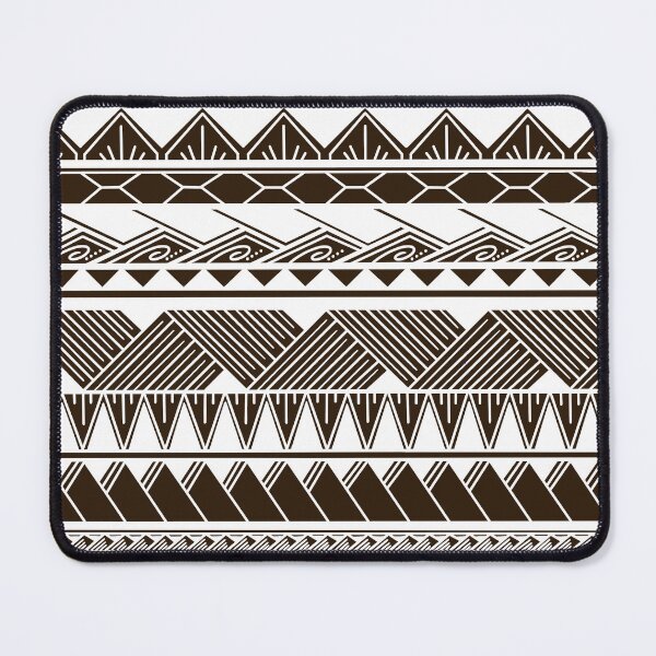 Item preview, White and Dark Brown Tribal Pattern designed and sold by Steeb757.