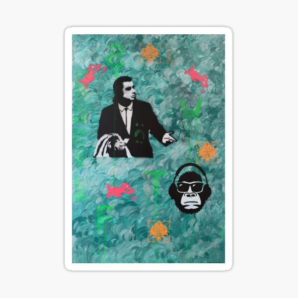 Vista previa del artículo con la obra «Meme de John Travolta - WTF pero existe la esperanza», diseñado y vendido por kate.jano.