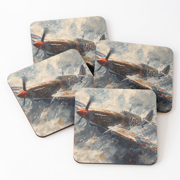 Item preview, Spitfire in Action – Dramatic WWII RAF Fighter Plane Artwork designed and sold by Very Peculiar.