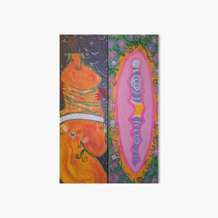 Aperçu de l'œuvre Fille orange et son jardin créée et vendue par SunshineOil.
