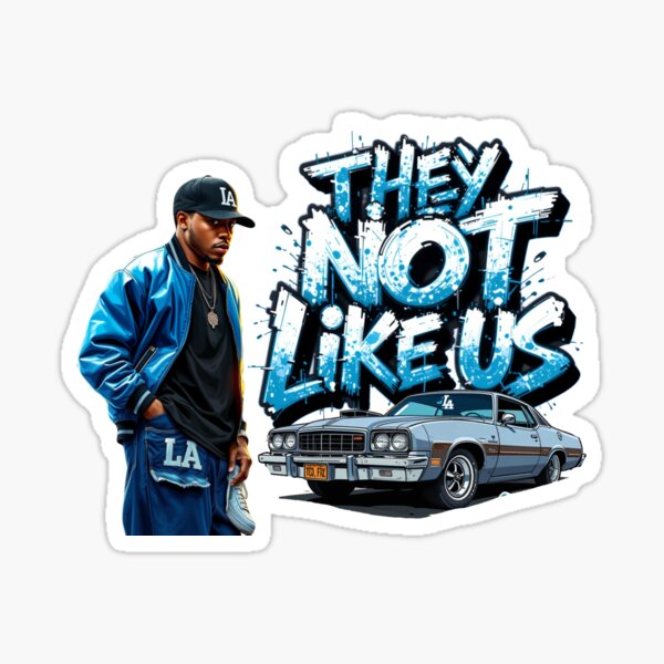 Aperçu de l'œuvre Ils ne nous aiment pas - Kendrick Lamar | Pas comme nous | Hip-hop créée et vendue par TeesByAngelzB.