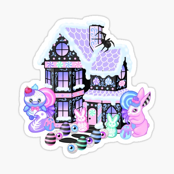 Vista previa del artículo con la obra «Casa de jengibre de Pascua», diseñado y vendido por Miss Lunaria.