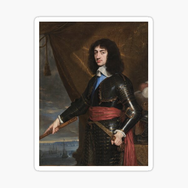 Item preview, Portrait of King Charles II of England, 1653. Philippe de Champaigne (French, 1602–1674). Oil on canvas designed and sold by Vintage Designs +.