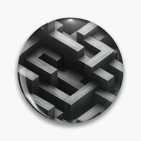 Item preview, Monochrome Geometric Maze designed and sold by NTGUILTY.