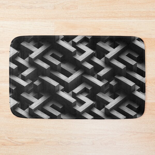 Item preview, Monochrome Geometric Maze designed and sold by NTGUILTY.