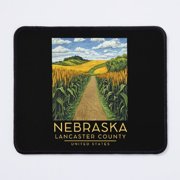 Item preview, A Vintage Poster of Lancaster County - Nebraska - US designed and sold by GoodOldVintage.