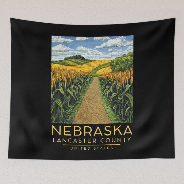 Item preview, A Vintage Poster of Lancaster County - Nebraska - US  designed and sold by GoodOldVintage.