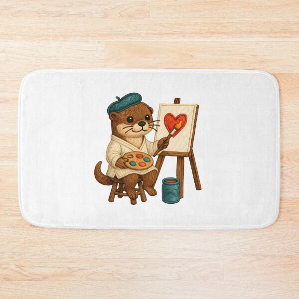 Item preview, Artist Otter Embroidered Patch – Wholesome Creative Moment designed and sold by #Adulting Central.