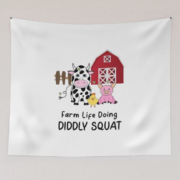 Item preview, Cute Farm Animals Cow Chicken Pig designed and sold by Sartoris Art.